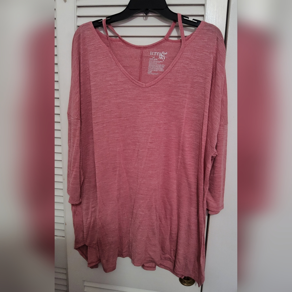 Terra & Sky Pink Long Sleeve Top